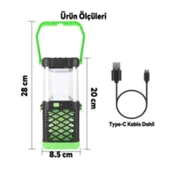 Klaus Kamp Lambası 3W 200 Lumen 1200MAH UV Mor Işıklı Sineklikli - 2