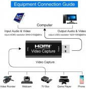 Hdmi Video Capture EZCAP USB Video Capture Hdmi Kaydedici Yakalama Kartı - 5