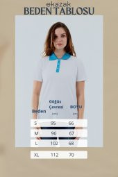 Polo Yaka Pike Kadın Pamuk T-shirt - 6