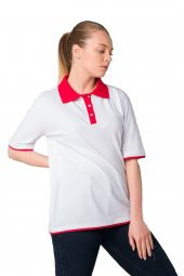 Polo Yaka Pike Kadın Pamuk T-shirt - 9
