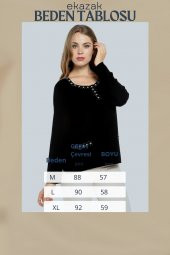 Inci Süslemeli Triko Bluz - 5