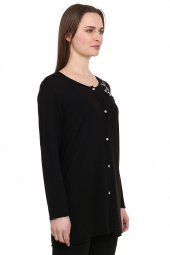 Viscose Payet Ve Boncuk Hırka - 3