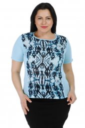 Dalga Desenli T-shirt - 1