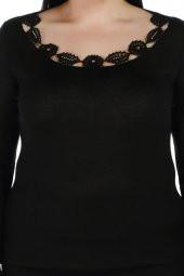 Kristal Taş El Işçliği Triko Bluz - 4