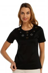 Taş Detaylı T-shirt - 5