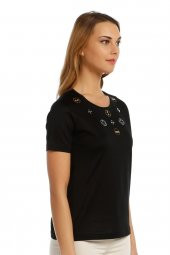 Taş Detaylı T-shirt - 7