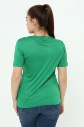 Yelken Baskı Ve Nakış Detaylı Merserize Örme T-shirt - 8
