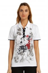 Polo Yaka Baskılı T-shirt - 3