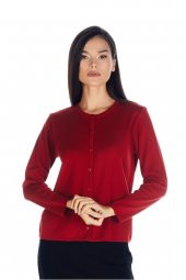 Pamuklu Triko Örme Hırka - 1