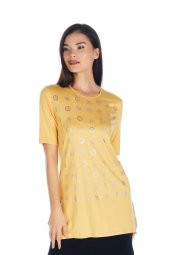 Kristal Taşlı T-shirt Bluz - 9