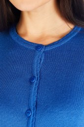 Pamuklu Triko Örme Hırka - 12