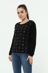 Kristal Taş Baskılı Luxurytriko Kazak - 6