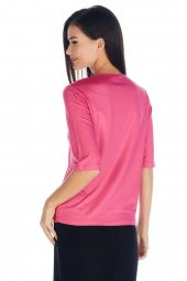 Kadın Lale/tulip Viskoz-lycra T-shirt Bluz - 5