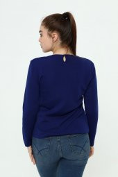 Kadın Kristal Taş El Işçliği Triko Bluz thumbnail 2