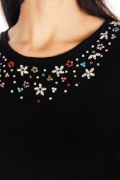 Kadın Kristal Taş El Işçliği Triko Bluz thumbnail 10