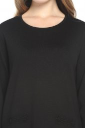 Cep Detaylı Triko Kazak - 4