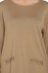 Cep Detaylı Triko Kazak - 9