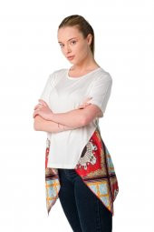 Eşarp Detaylı Örme Bluz - 3