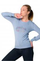 Mavi Blue Kristal Taş Detaylı Yün Kazak - 3