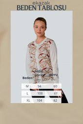 Kristal Zincir Baskılı Luxury Triko Örme Hırka - 5