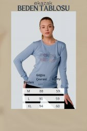 Mavi Blue Kristal Taş Detaylı Yün Kazak - 5