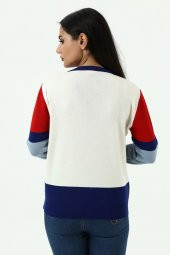 Kadın Kristal Taş Kalplı Hırka - 2