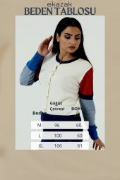 Kadın Kristal Taş Kalplı Hırka - 7