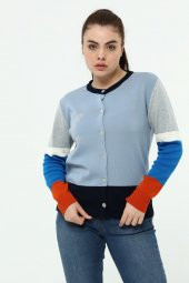 Kadın Kristal Taş Kalplı Hırka - 12