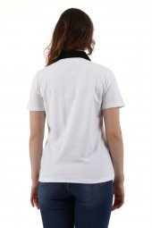 Polo Yaka Pike Kadın Pamuk T-shirt - 2