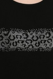 Kristal Hotfix Detaylı Italyan Yün Bluz thumbnail 4