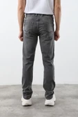 Erkek Likralı Straight Fit Jean Pantolon Gri thumbnail 7