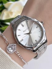 BLKT.2.965 Ferrucci Kadın Kol Saat 30 Mt Suya Dayanıklı Çelik Kordon Kararmaz Renk Atmaz+Bileklik thumbnail 1