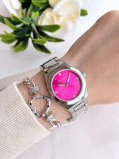 BLKT.2.967 Ferrucci Kadın Kol Saat 30 Mt Suya Dayanıklı Çelik Kordon Kararmaz Renk Atmaz+Bileklik thumbnail 2