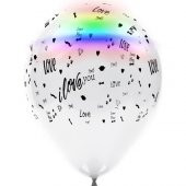 HBK Led Işıklı Balon (4 Adet) – I Love You - 1