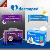 Dermaped Gece Large 100-150 cm 30lu Bel Bantlı Yetişkin Hasta Bezi - 2