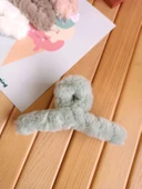 Peluş Tüylü Mandal Toka - 6