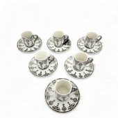 Aries Gümüş 6 Kişilik Kahve Fincanı Takımı - 90 ml - 4
