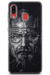 Samsung Galaxy A40 Uyumlu Kılıf Words 10 WWhite Full HD Kılıf Mavi - 1