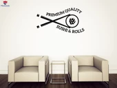 Duvar Ofis, Çalışma Odası Sticker Suşi Japon Deniz Ürünleri Restoranı Asya Mutfağı Logosu Benzersiz Hediyelik - 1