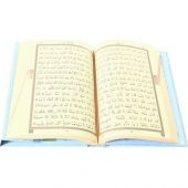 Cami Boy Kuran-I Kerim (2 Renkli, Mavi, Mühürlü) - 3