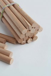 Alyones 10lu 30cm Uzunluğunda 24mm Tahta Çubuklar - 2