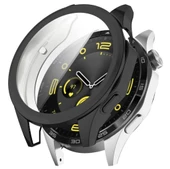 Huawei Watch GT4 46mm Uyumlu Kasa ve Ekran Koruyucu 360 Tam Koruma Silikon Kılıf - 2