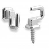 Çengelli Duvar Dolap Çekmece Kapı Metal Anahtar Askı Anahtarlık Askısı Vidalı (5 ADET) - 2