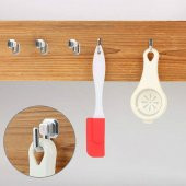 Çengelli Duvar Dolap Çekmece Kapı Metal Anahtar Askı Anahtarlık Askısı Vidalı (5 ADET) - 6