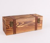 Perlotus Ahşap Retro Deri Sandık Tipi Şarap Kutusu - 3
