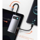 Baseus 4in1 Type-C HUB HDMI USB 2.0 USB 3.0 Usb Çoğaltıcı Görüntü Aktarım Kiti Macbook Laptop İpad - 4