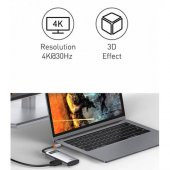 Baseus 4in1 Type-C HUB HDMI USB 2.0 USB 3.0 Usb Çoğaltıcı Görüntü Aktarım Kiti Macbook Laptop İpad - 5