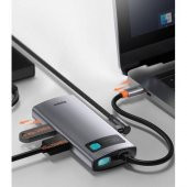 Baseus 4in1 Type-C HUB HDMI USB 2.0 USB 3.0 Usb Çoğaltıcı Görüntü Aktarım Kiti Macbook Laptop İpad - 6