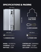 VIPARSPECTRA XS1500 Pro Full Spektrumlu Samsung Led Bitki Işığı - 4