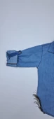 Mavi Siyah Kız Çocuk Gömlek Jeans Uzun Kol - 9